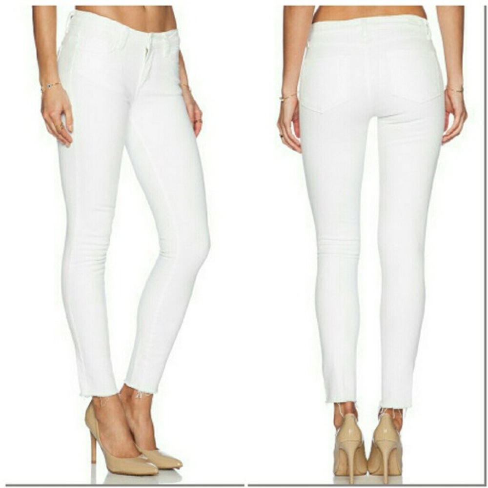 Paige Denim Verdura Crop white jeans